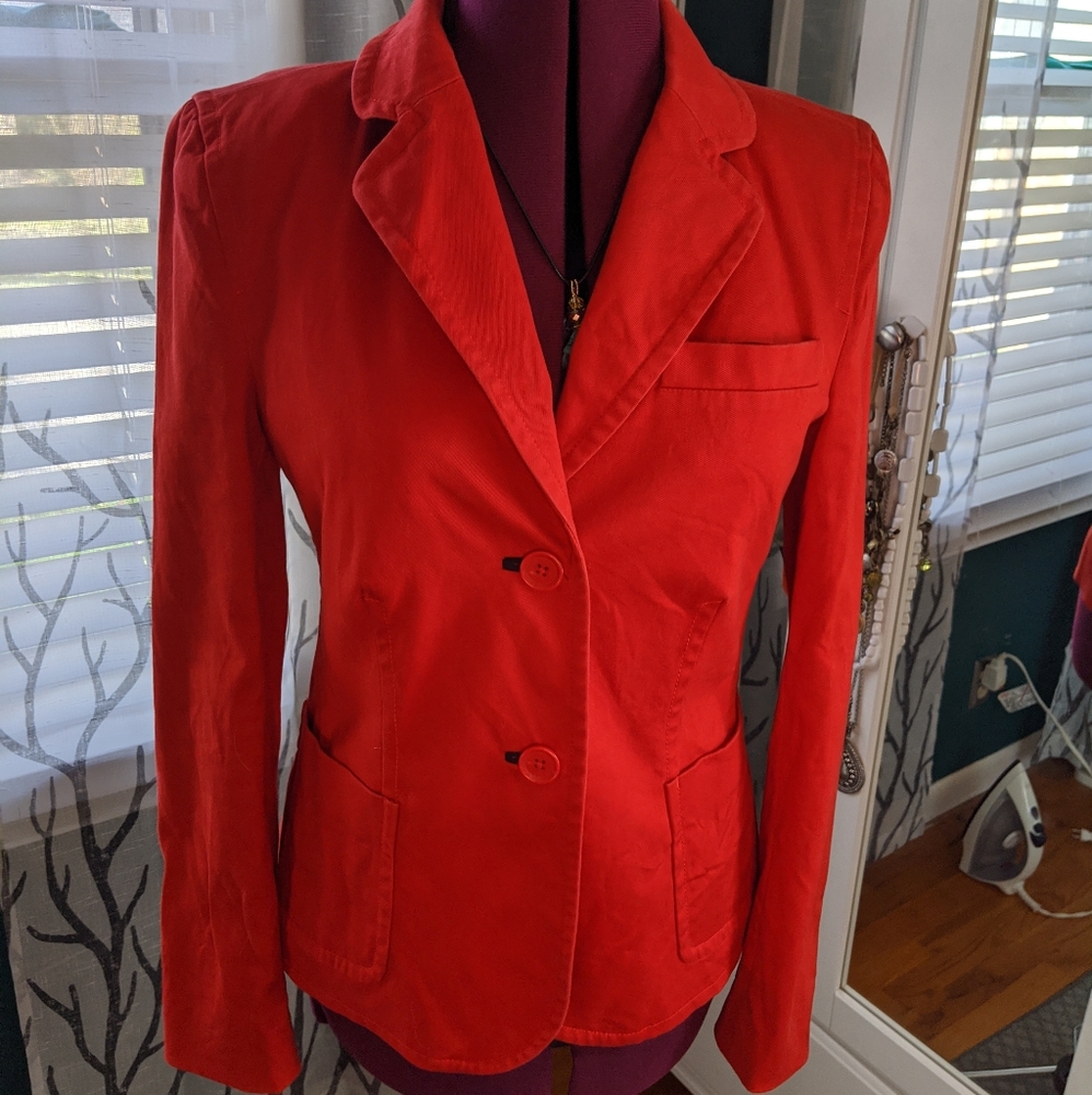 Nautica women's blazer size 6 red